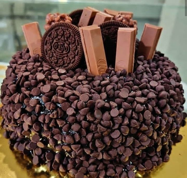 Double Choco Chips Cake
