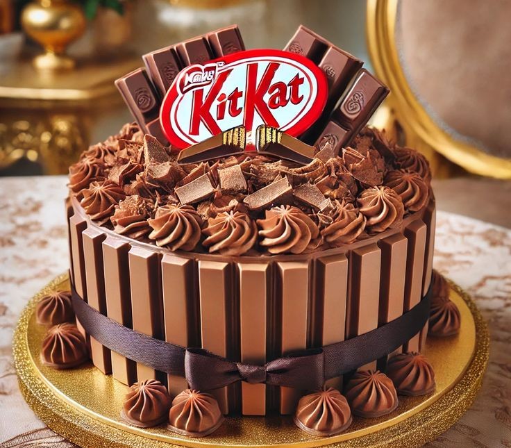 Crunchy Kitkat Cake