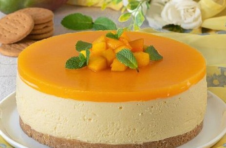 Layered Mango Cheesecake