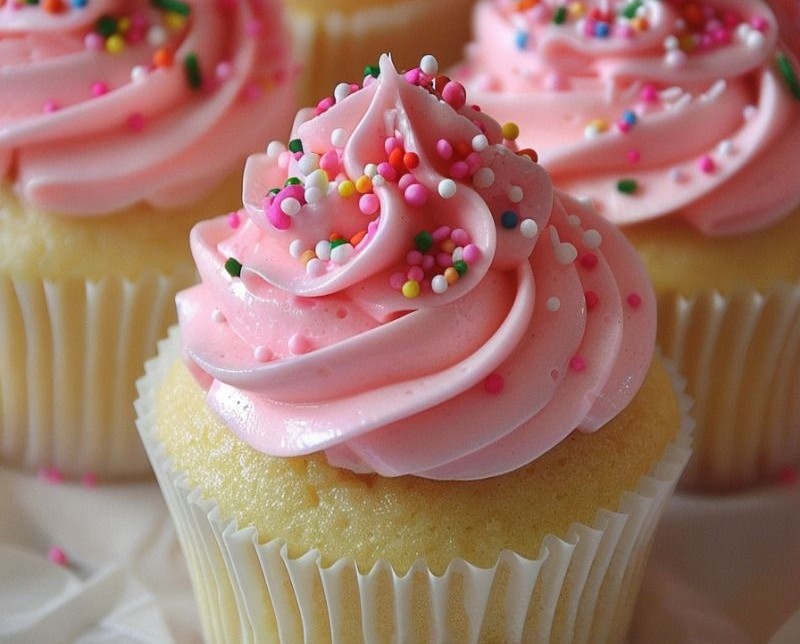 Strawberry Swirl Cupcake