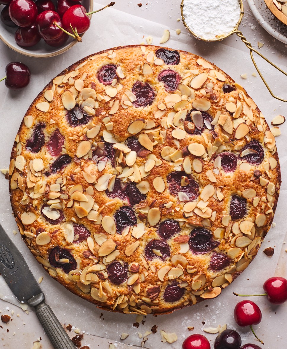 Nutty Cherry Berry Cake