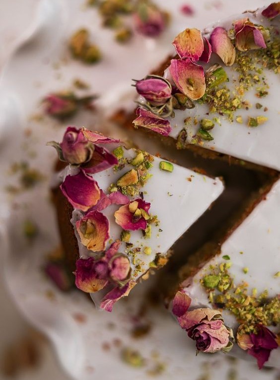 Rose Pistachio Cake